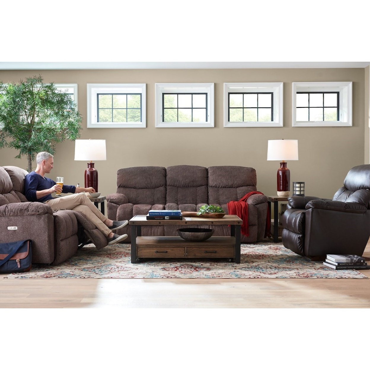 La-Z-Boy Morrison Power Reclining Loveseat w/ Pwr Headrests