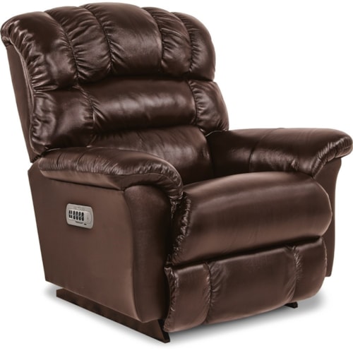 Casual Oversized Big Man Power Rocker Recliner with Power Headrest/Lumbar and USB Port