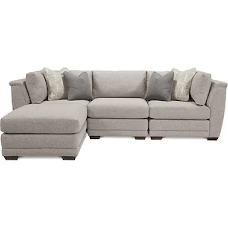 4 Piece Sectional with Ottoman Chaise