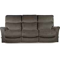 Contemporary Reclina-Way® Full Reclining Sofa with Wall Saver Mechanism