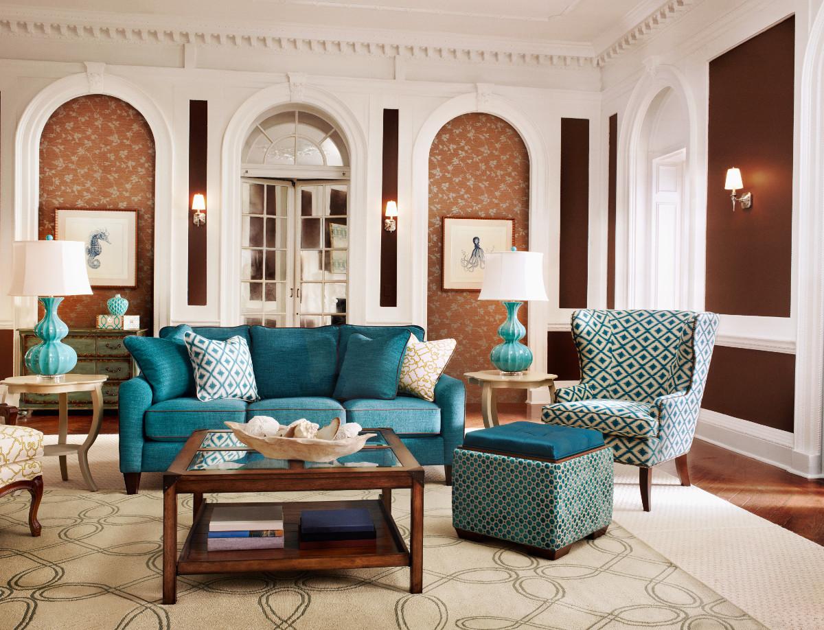 LaZBoy Talbot 610451 Casual Stationary Sofa VanDrie Home