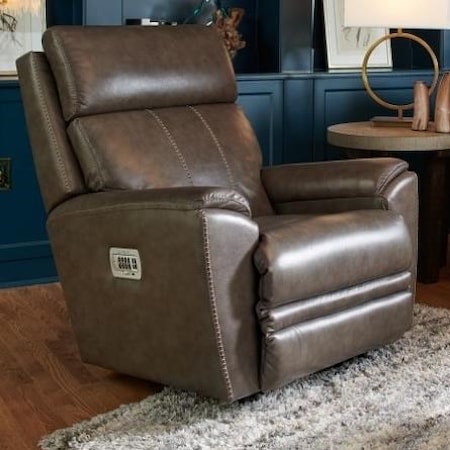 Casual Power Wall Recliner w/ Headrest, Lumbar & USB Port