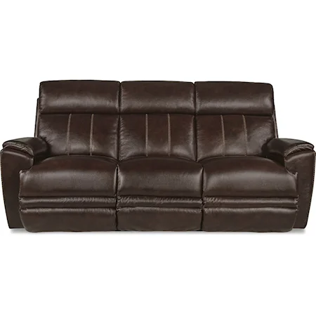 Casual Power Reclining Sofa with USB Charging Ports and Power Headrest / Lumbar