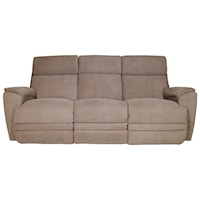 Casual Power Reclining Sofa with USB Charging Ports and Power Headrest / Lumbar