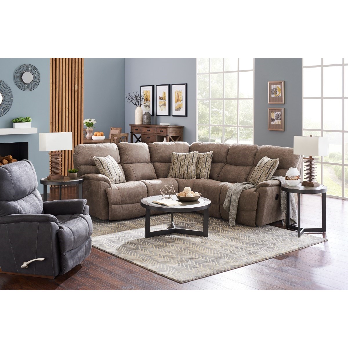 3 Pc Power Reclining Sofa w/ Pwr Head