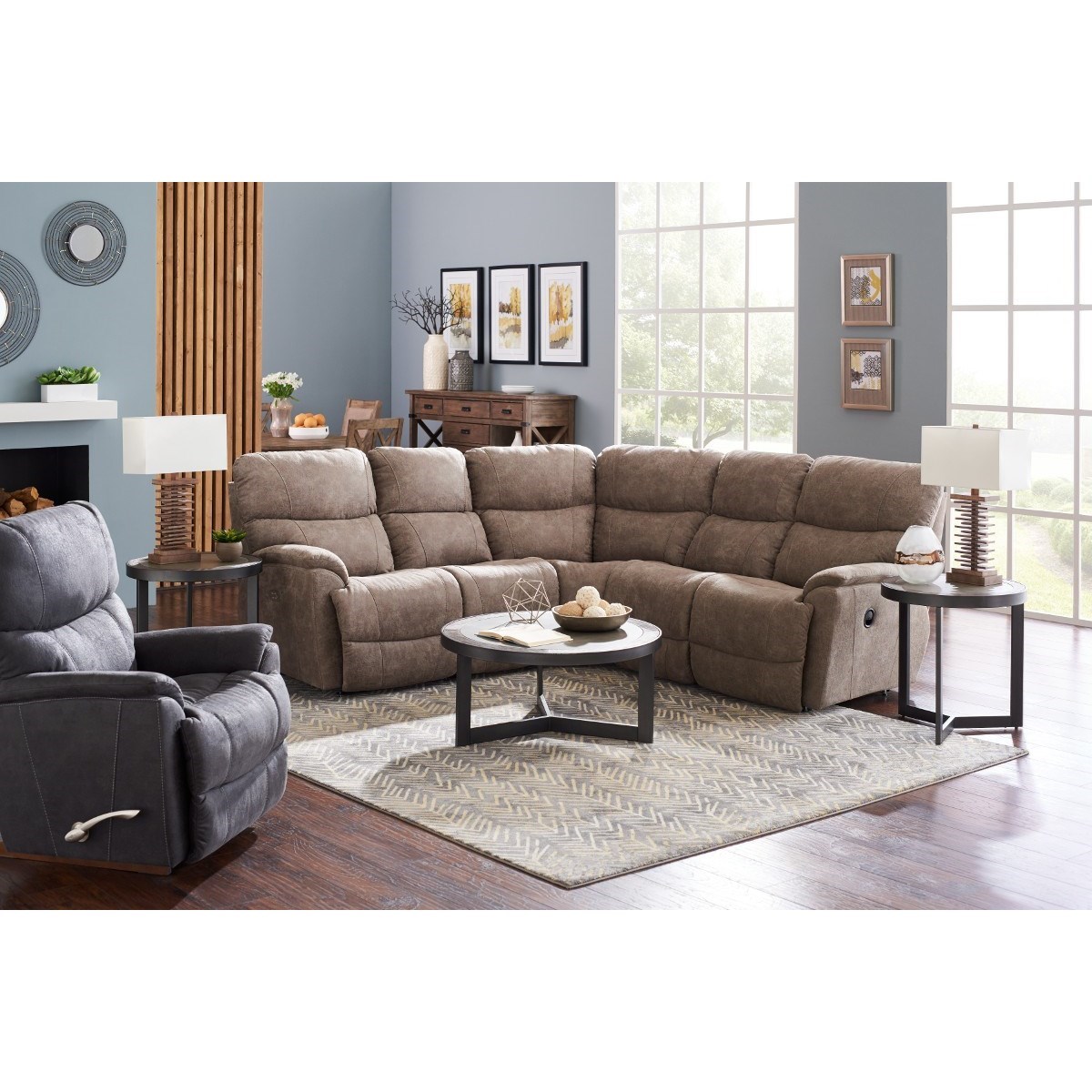 3 Pc Power Reclining Sofa w/ Pwr Head