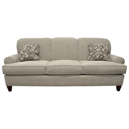 Queen Sleeper Sofa with Rolled Sock Arms