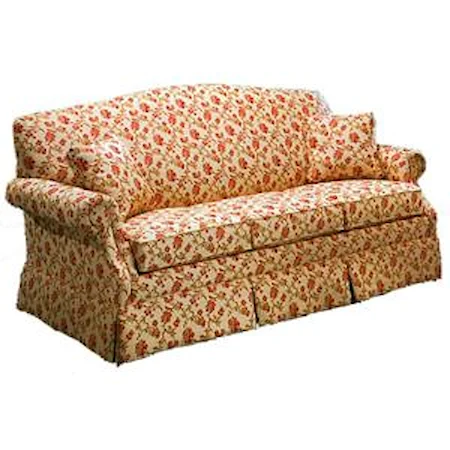 Traditional Short Sofa with Skirt