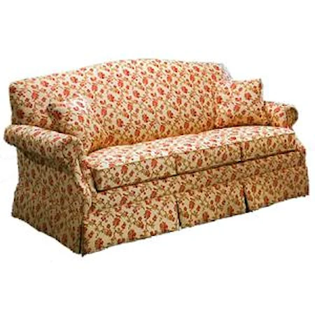 Stationary Short Sofa with Skirt