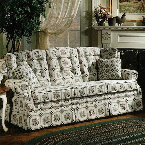 Lancer 840 Country  Style Sofa with Skirt Wayside 