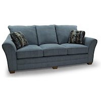 Contemporary Sofa with Flared Arms