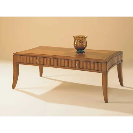 Rectangular Cocktail Table with Drawer