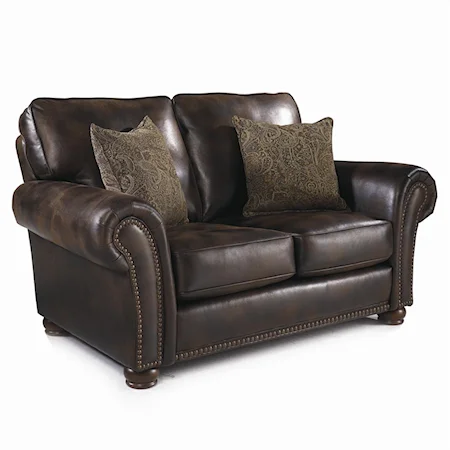 Loveseat with Nailhead Trim