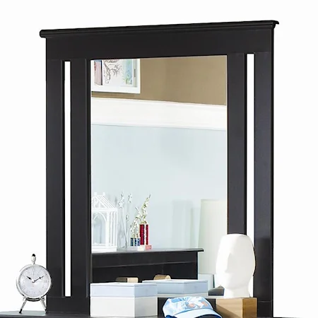 Framed Mirror with Supports