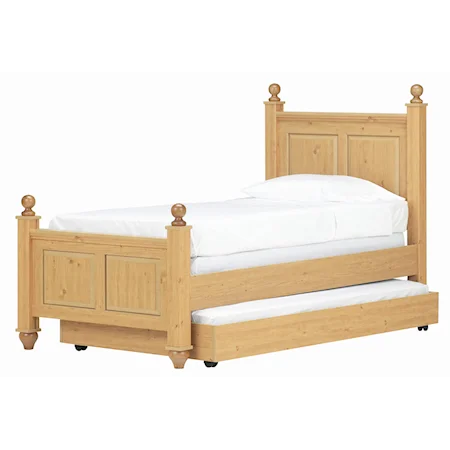 Twin Post Bed with Trundle Bed