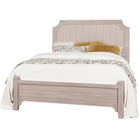 Transitional Queen Upholstered Bed