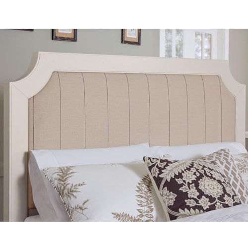 Transitional King Upholstered Headboard