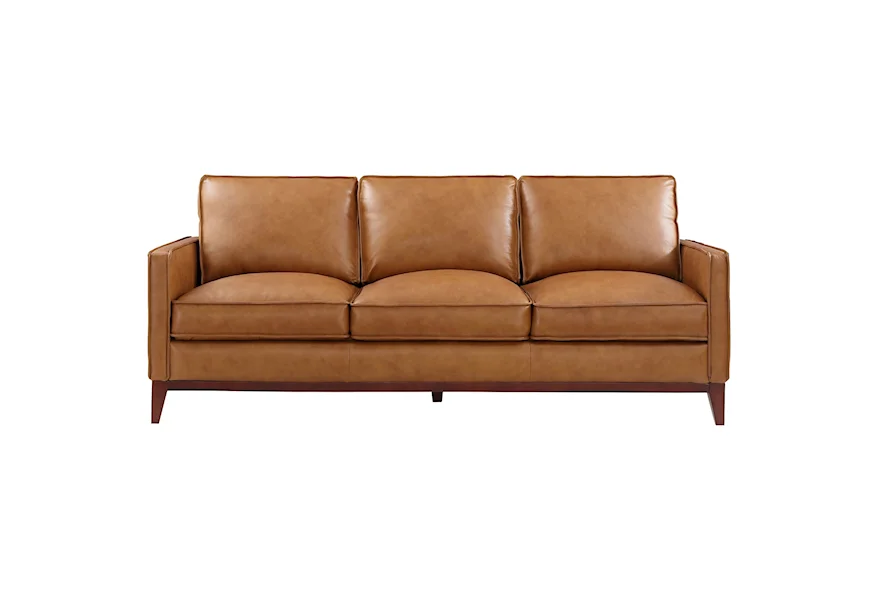 Leather Italia USA 1669-6394-03177137 Mid-Century Modern Sofa | Home Furnishings Direct | Uph - Stationary Sofas