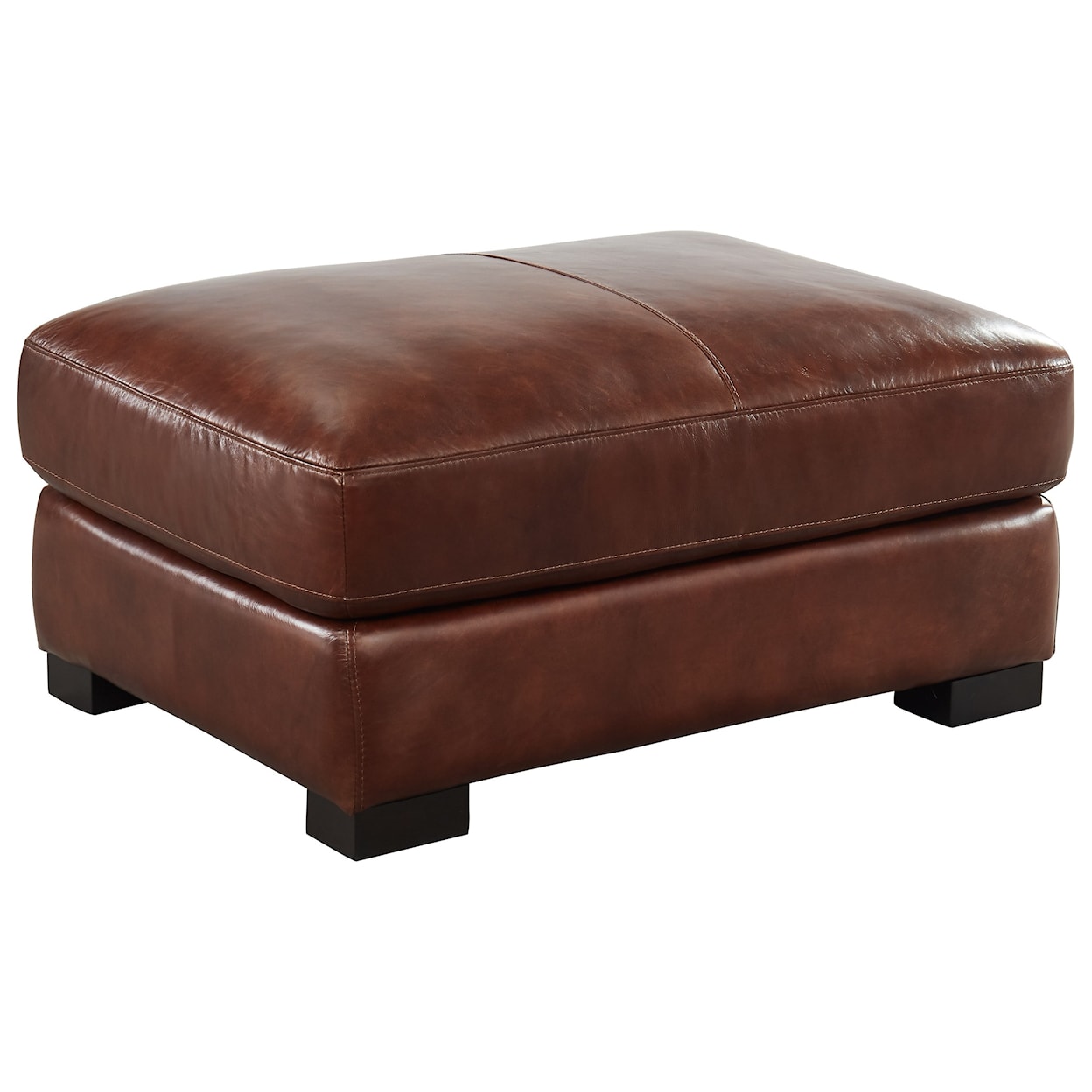 Leather Italia USA Randall Ottoman