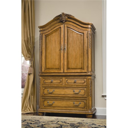 Armoire with 2 Doors and 4 Drawers