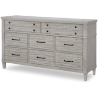 Modern Farmhouse 8-Drawer Dresser with Felt-Lined Drawers