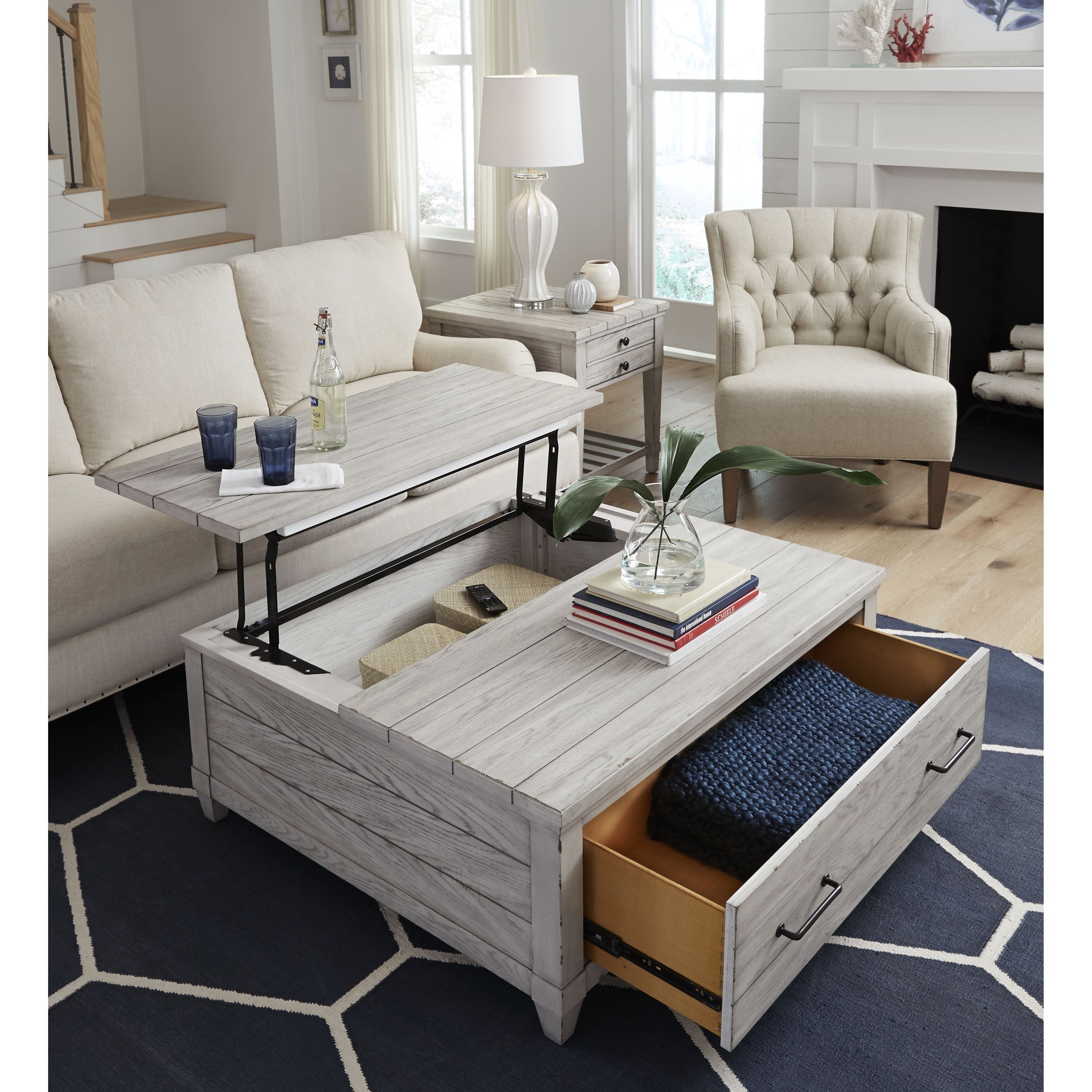 Lift top coffee clearance table farmhouse