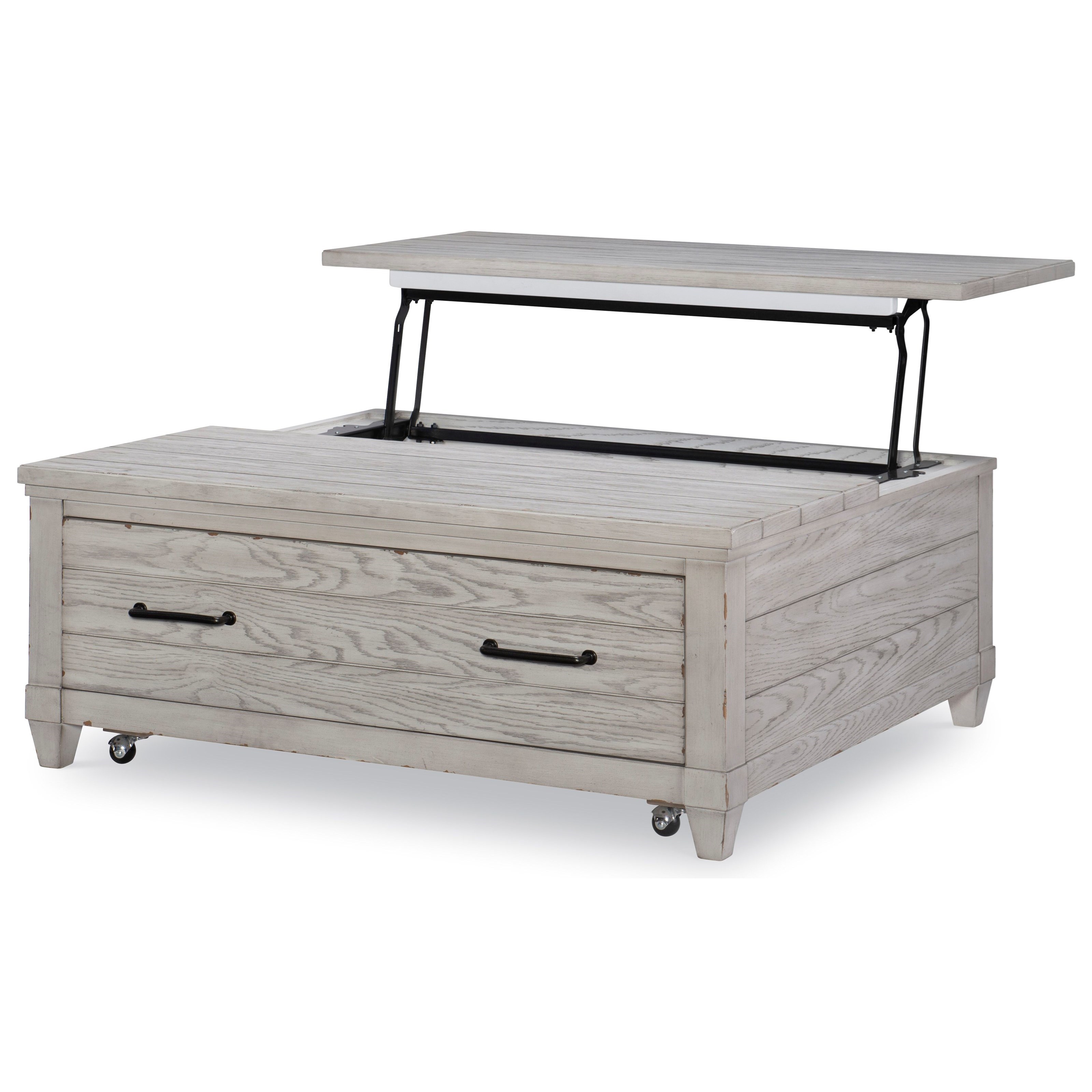 Belhaven 9360401 Modern Farmhouse Cocktail Table with Lift Top Storage