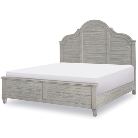 Queen Arched Panel Bed