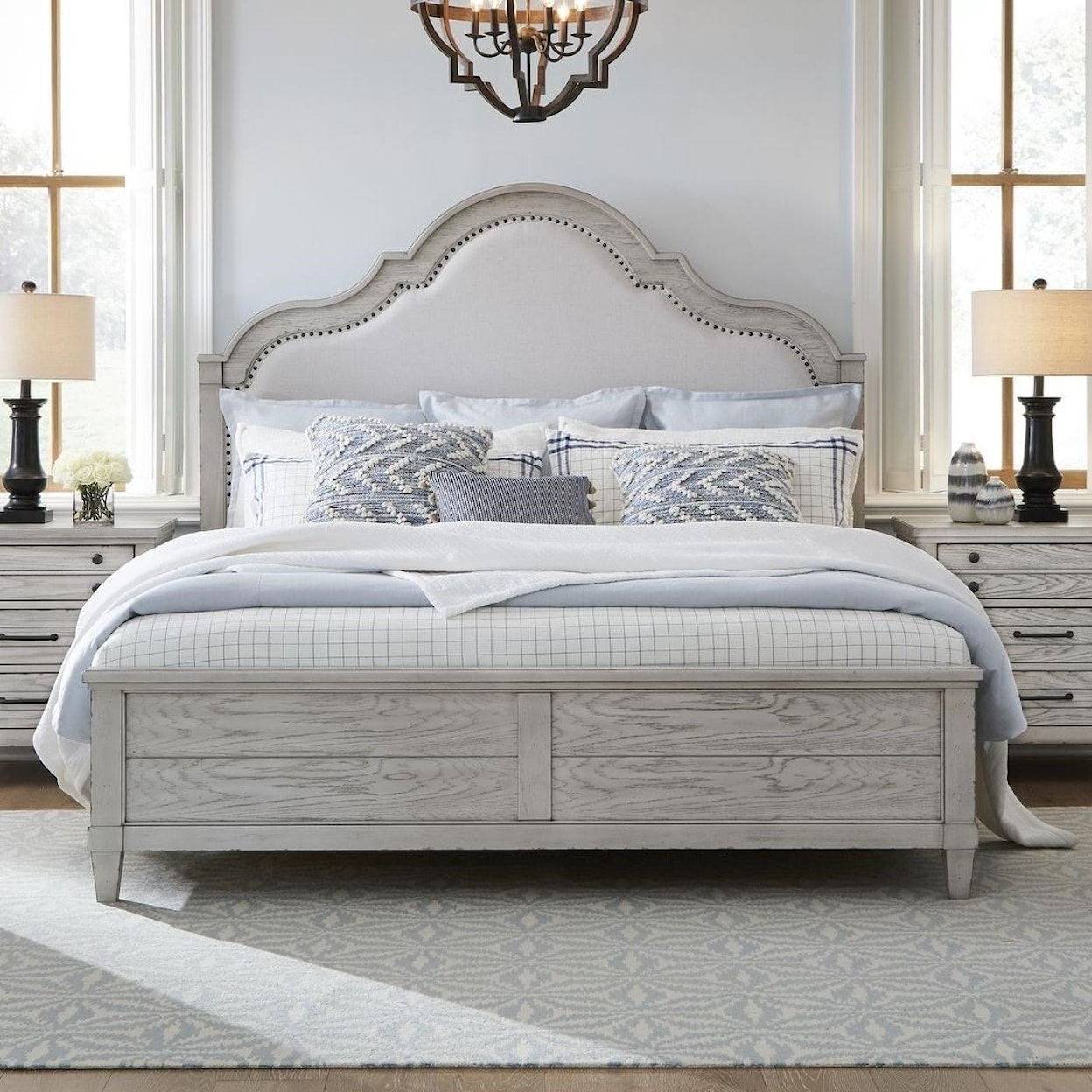 Legacy Classic Belhaven California King Upholstered Panel Bed