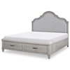 Legacy Classic Belhaven Queen Upholstered Panel Bed with Storage