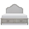 Legacy Classic Belhaven Queen Upholstered Panel Bed with Storage