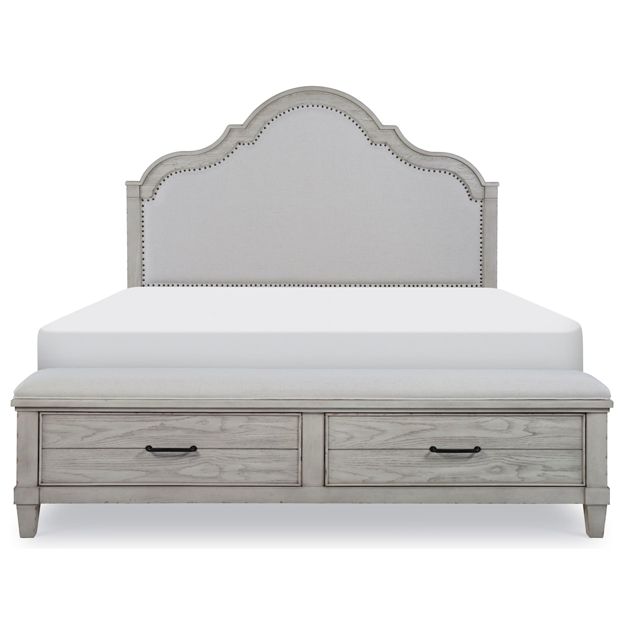 Legacy Classic Belhaven 9360 4236k King Upholstered Panel Bed With Storage Footboard Baers