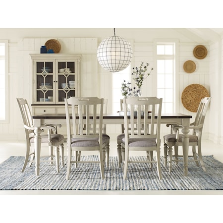 7 Piece Rectangular Table Set