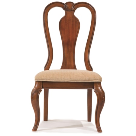 Queen Anne Side Chair with Upholstered Seat