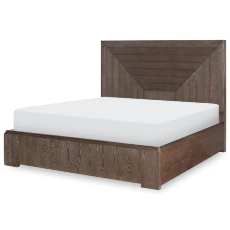 Transitional King Panel Bed