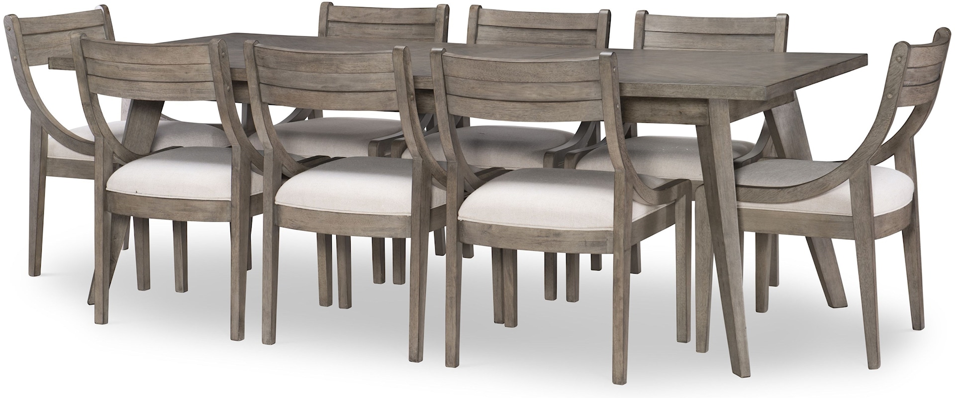 9-Piece Rectangular Table and Chair Set