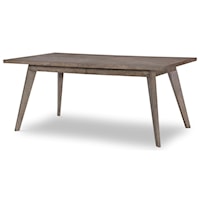 Contemporary Rectangular Leg Table with Leaf