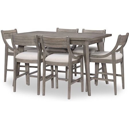 7-Piece Pub Table and Chair Set