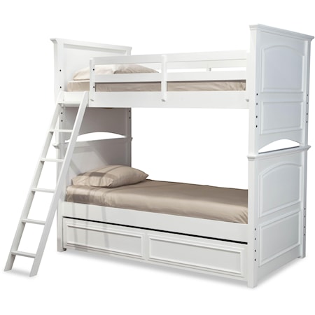 Complete Twin over Full Bunk Bed w/ Trundle