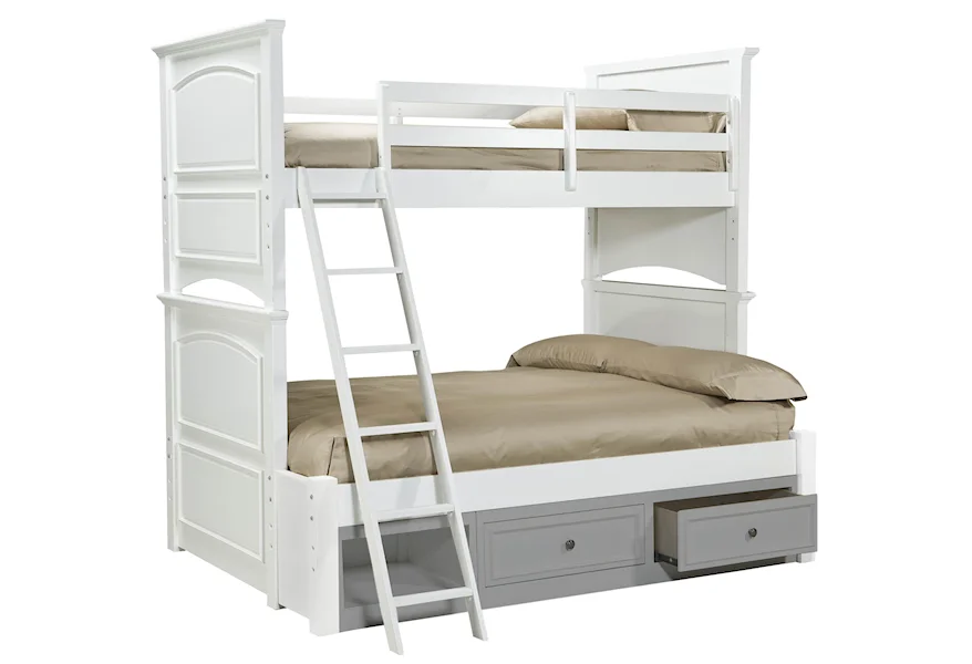 Madison Complete Twin over Full Bunk Bed by Legacy Classic Kids at Darvin Furniture