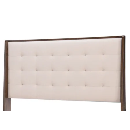 King/CA King Upholstered Shelter Headboard