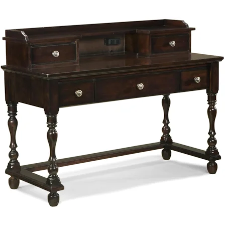 3 Drawer Desk / Vanity with 2 Drawer Hutch