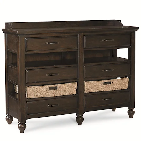 6 Drawer Sideboard with Baskets