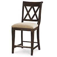 Pub Chair with X Back