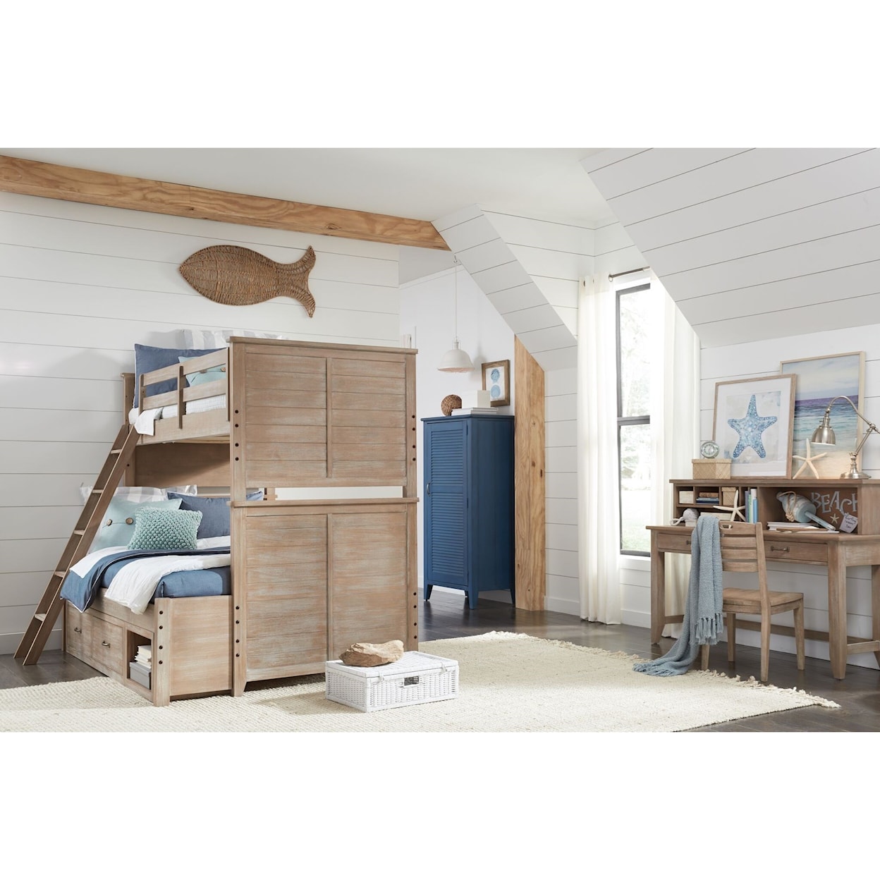 Legacy Classic Kids Beach House Twin-over-Full Bunk Bedroom Group