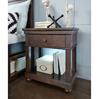 Open Nightstand with Motion Activated Light