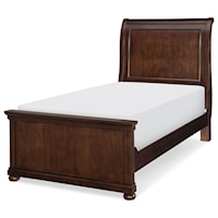 Transitional Twin Sleigh Bed