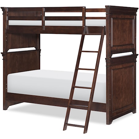 Transitional Twin over Twin Bunk with Ladder