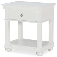 Open Nightstand with Motion Activated Light