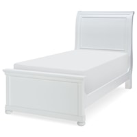 Transitional Twin Sleigh Bed